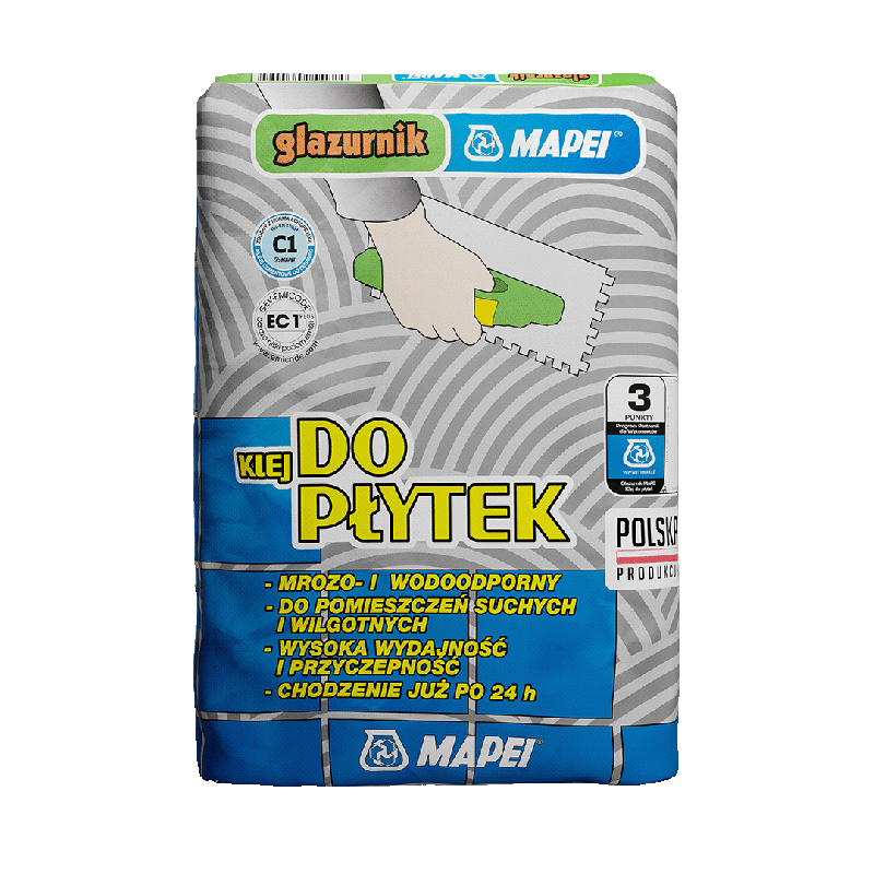 KLEJ DO PŁYTEK GLAZURNIK MAPEI 25KG